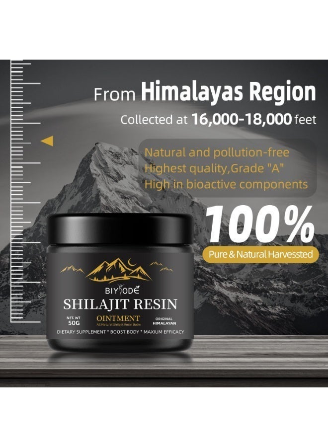 BIYODE Formula Upgraded: Himalayan Power Resin | 50g Potent Balm | For Peak Performance Men | Supports Metabolism, Cognitive Function, Rejuvenation & Immunity | 100% Natural Dietary Supplement for Energy & Endurance - Image 3